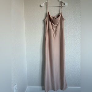 BHLDN blush slip dress